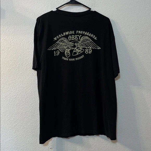 Obey Black Short Sleeve Tee with Graphic - Picture 6 of 6
